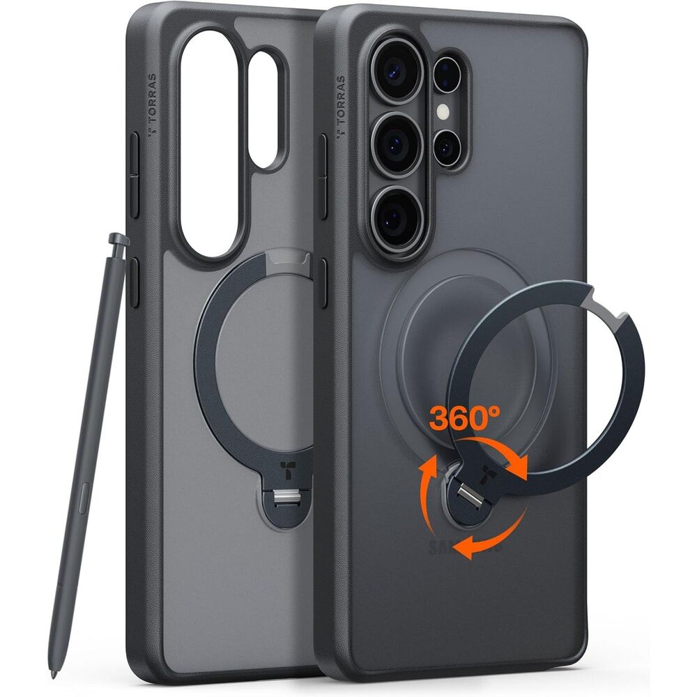 TORRAS Q3 Spin Case for Samsung Galaxy S26 Ultra 360 Magnetic Stand Cover
